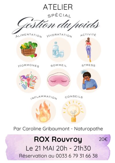 Caroline Gribaumont, naturopathe, propose un atelier sur « La gestion du poids »